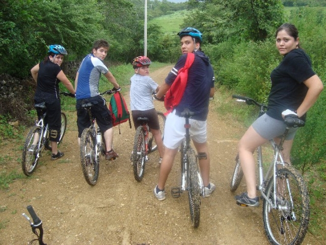 Pedaleando en familia
